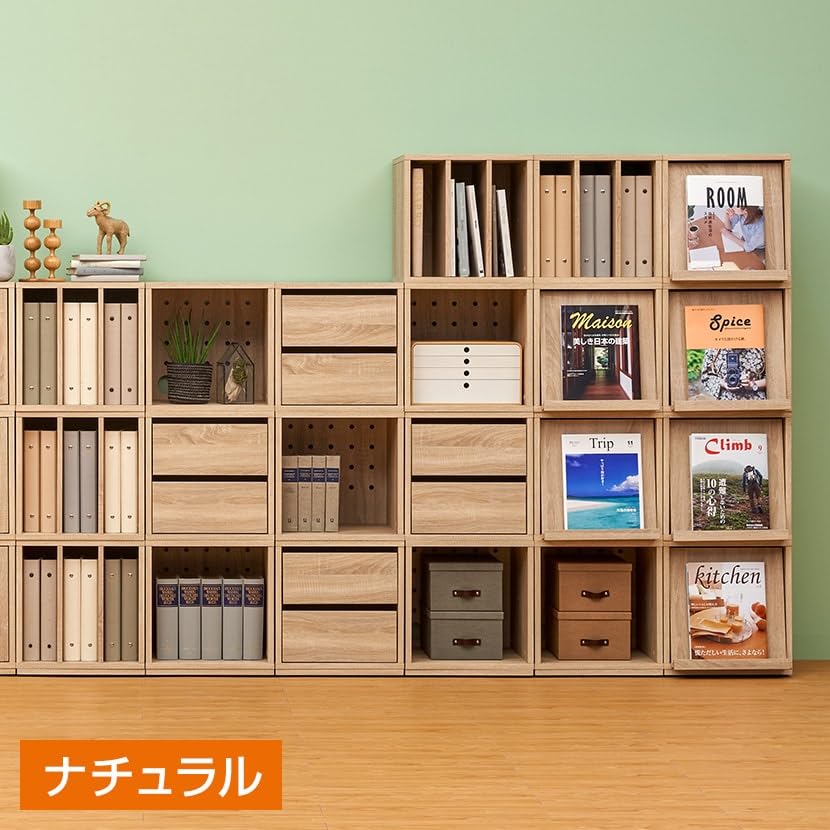 本　キューブ　木箱　ボックス　ラック 無垢】キューブボックス 木製箱｜ラック オイル仕上げ｜オープン